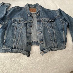 Faded Vintage 80s style Levi’s Denim Jacket XLARGE